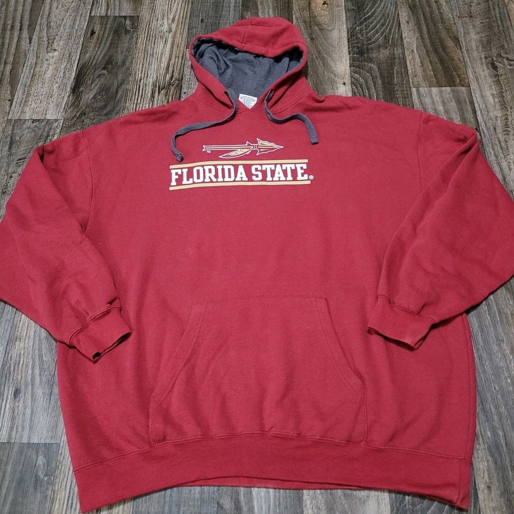 Florida State Seminoles Sweatshirt Mens 3XL Red NCAA Football Hoodie Pullover
